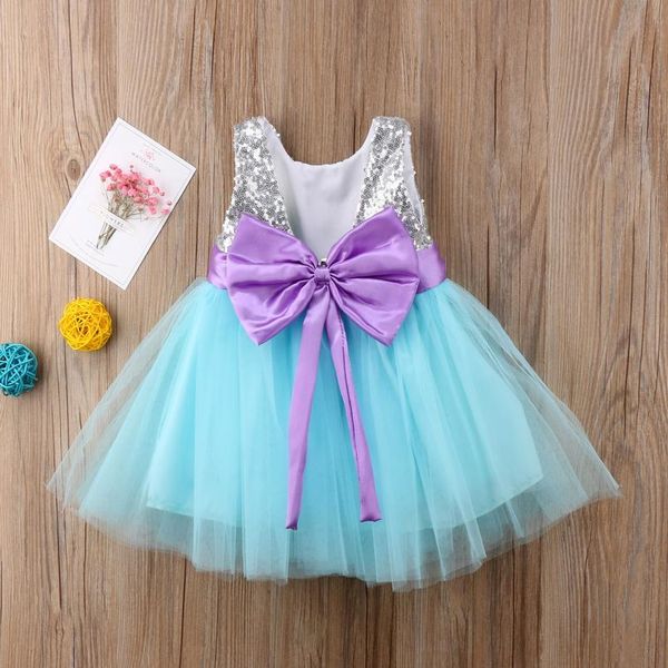

pudcoco 2019 princess kids baby girls sequins tulle sleeveless dress big bow tutu party wedding dress summer girls jlldmn