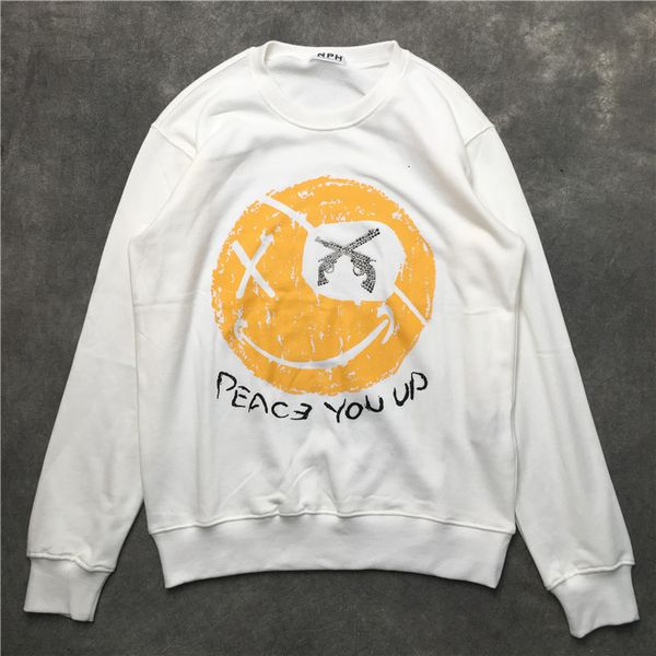 

new luxury high 2021 peace man even revolver in hoodies cotton sweaters thicken fleece pullover n9f6, Black