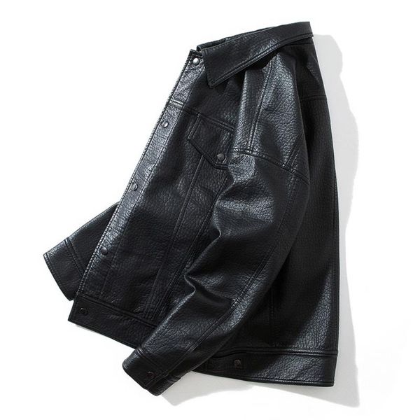 

coat 2021 8.12 clothing casual men turn-down collar brand mens autumn size outwear plus jacket winter klrnj, Black