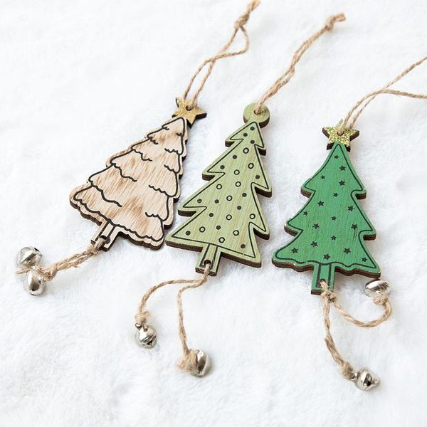 

christmas decorations decorations, wooden bells tree accessories