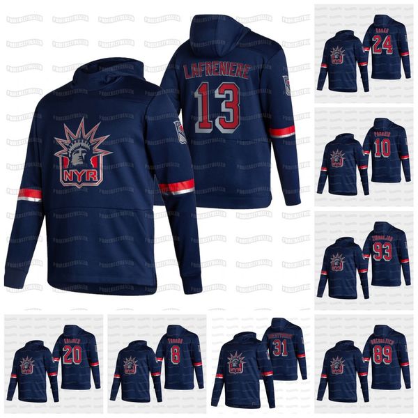 

womens alexis lafreniere new york rangers 2021 reverse retro kaapo kakko artemi panarin trouba zibanejad shesterkin kreider hoodie jersey, Black;red