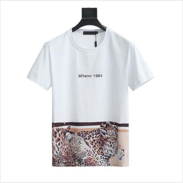 

2022 luxurys designers t shirt male cotton short sleeve round collar summer youth multi-color fashion print casual thin style m-3xl#89650 t-, White;black