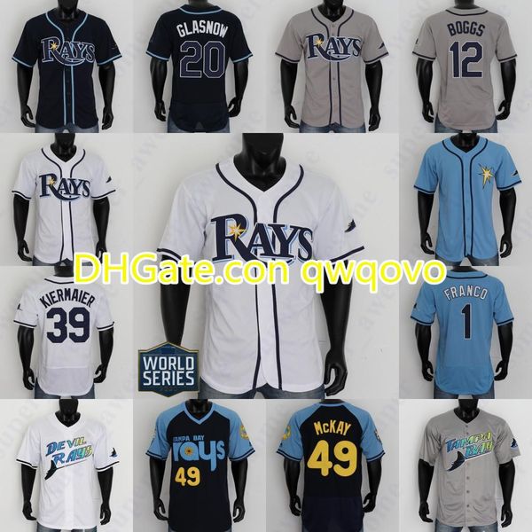 

mike zunino jersey ji-man choi brandon lowe joey wendle willy adames randy arozarena kevin kiermaier austin meadows blake snell yandy diaz, Blue;black