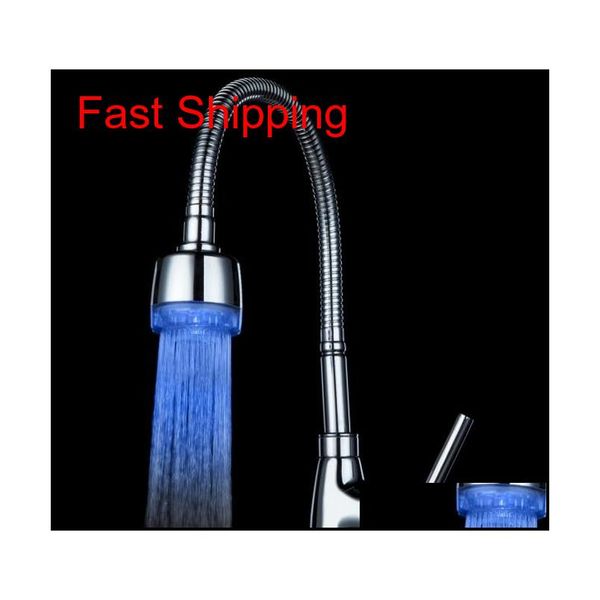 

led kitchen faucet temperature sensor control bathroom accessories torneira cozinha banheiro para pia cozinha grifos cocina phyrl