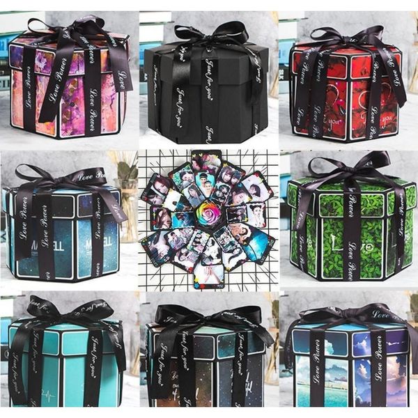 

explosion box hexagon shape handmade diy gift box p creative scrapbooking birthday valentine's da jllzbg warmslove