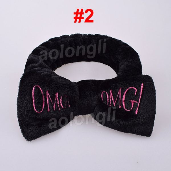 

women girls elastic omg headbands hairlace bowknot hairband turban makeup band bow head wraps hairpins for washing