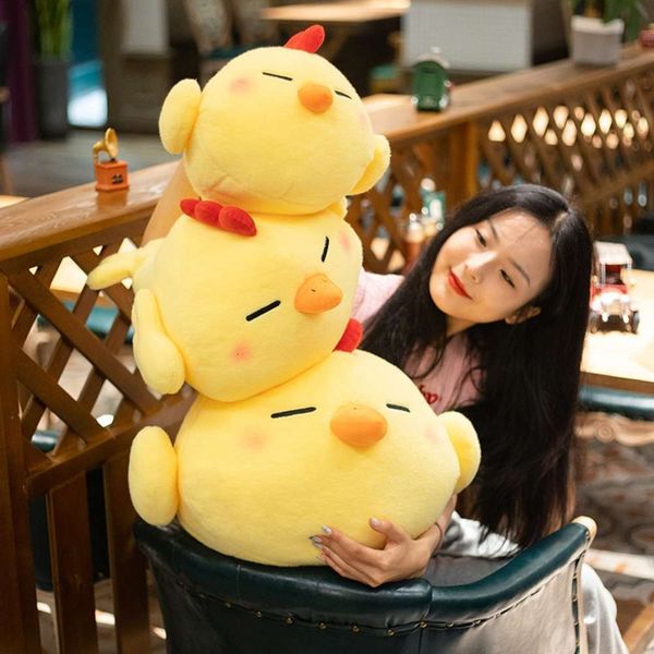 

net red animal simulation cute cole duck cloth doll girl gift little yellow chicken cotton plush toy