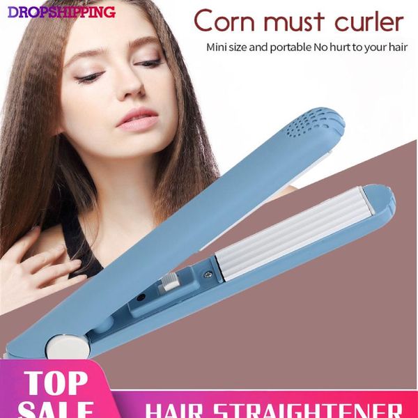 

hair straightener iron pink electronic corrugation rectifier ceramic straightening corrugated curling iron styling too wmtnwg