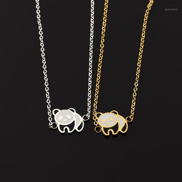 

10pcs cute animal bracelet lovely ethnic style panda link chain bangle children birthday party gifts jewelry bijoux1, Golden;silver