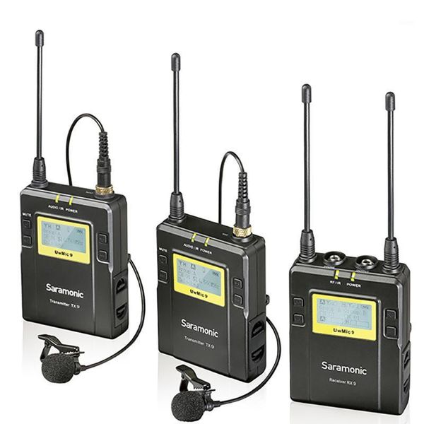 

saramonic uwmic9 wireless microphone uhf wireless lavalier microphone video mic for dslr canon nikon sony camera recording1