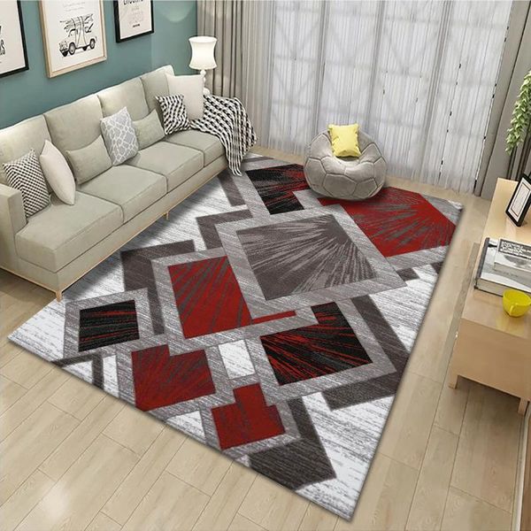 

carpets modern simple nordic carpet living room coffee table household sofa floor mats creative pattern contrast color