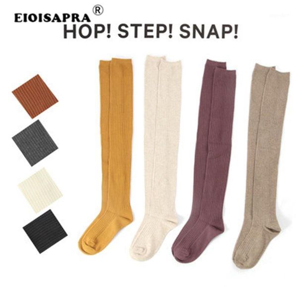 

eioisapra] socks cotton long canister overknee knitting high thigh knee medias mujer funny thicken womens stock sox1, Black;white