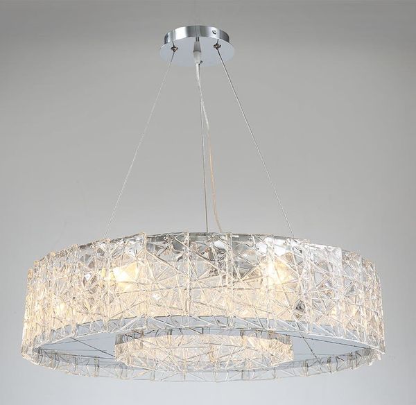 Il lampadario di cristallo a led in stile moderno e di lusso illumina il lampadario nordico creativo che illumina le lampade a sospensione del ristorante della camera da letto