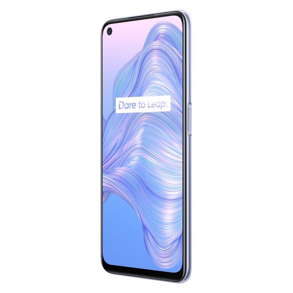 

Realme Original V5 5G Mobile Phone 8GB RAM 128GB ROM MTK 720 Octa Core Android 6.5 Full Screen 48.0MP HDR 5000mAh Fingerprint ID Cell Phone 12, Silver