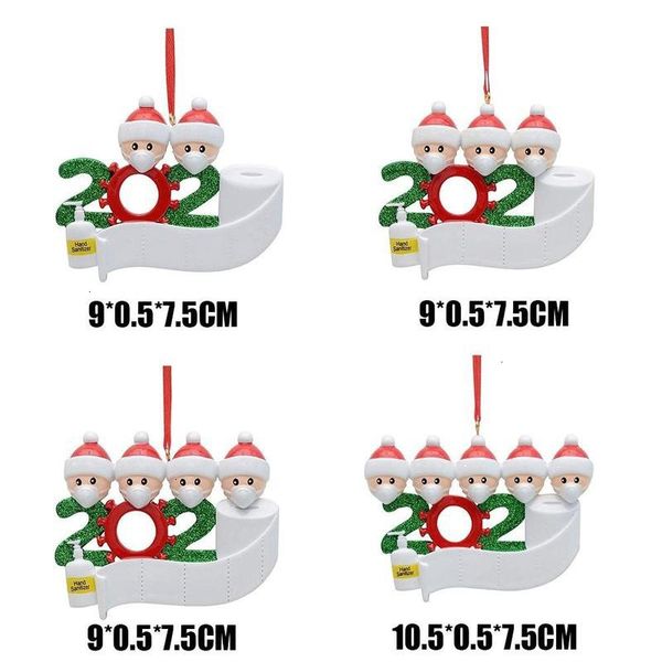 

factory2tahsnowman ornament tree diy 2020 face hanging mask pendant pvc christmas decoration family 2/3/4/5d72l