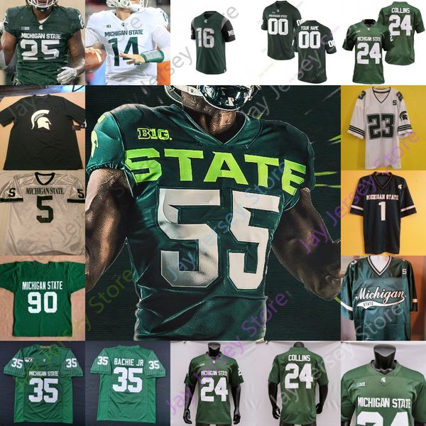 

michigan state spartans msu football jersey ncaa college shakur brown simmons panasiuk scott white davis iii sadler waynes rogers burress, Black;red