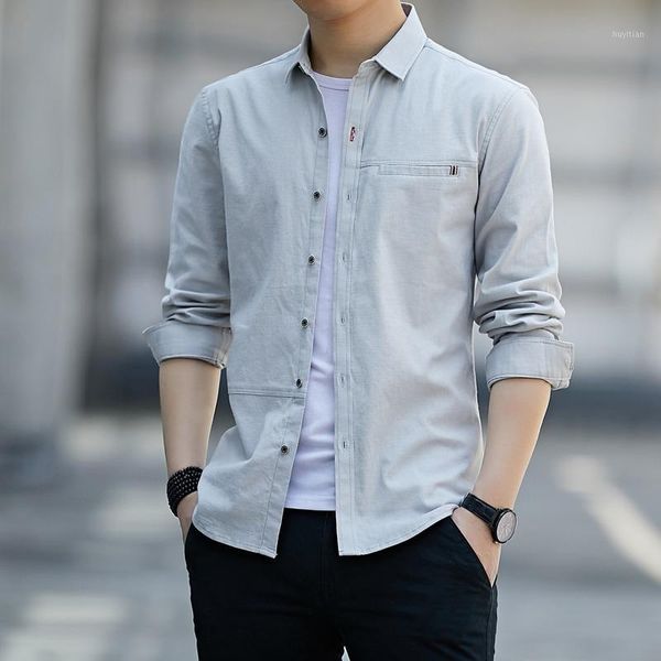 

selling product in 2020 spring summer new long sleeve/three-quarter sleeve men's shirt fashion casual shirt men's clothing1, White;black