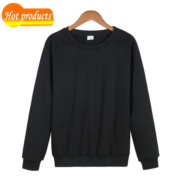 

2021 hoodies clothing long sleeves shredded shirts men's women streetwear velour man with hood 8-color clothes wzm1, Black
