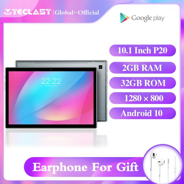 

teclast tablet p20 10.1inch android 10 2gb ram 32gb rom 1280Ã800 6000mah battary octa core ai speed-up1