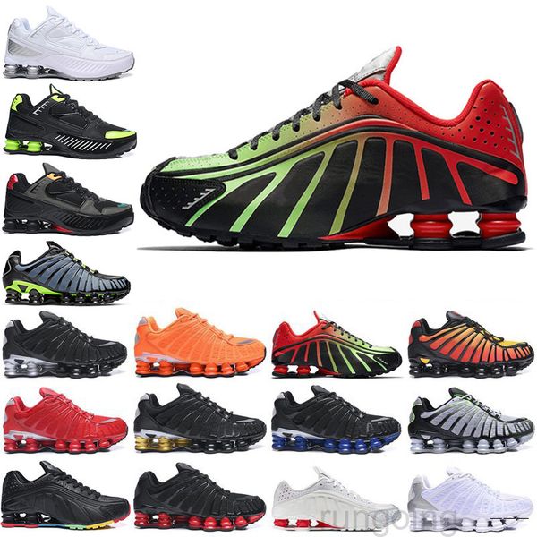 

2020 bred tl mens casual shoes oz nz r4 1308 university triple black metallic silver sunrise red trainers designers sports sneakers d-zw