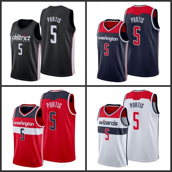 

вашингтон волшебники мужчины бобби портис баскетбол джерси, Black