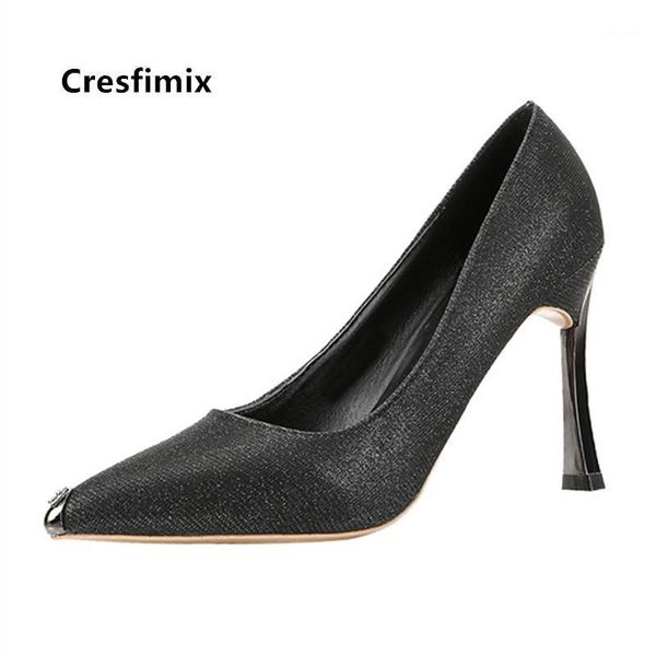 

cresfimix women fashion comfortable black office high heels party navy blue high heel shoes for ladies sapatos azuis b90751