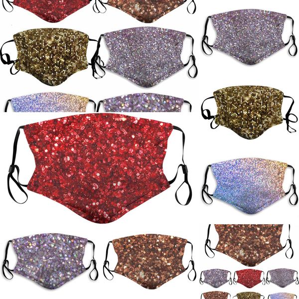 

2021 designer spangled fashion face women sunscreen mask with diamond trendy rhinestone dustproof smog masks 7 nmc21