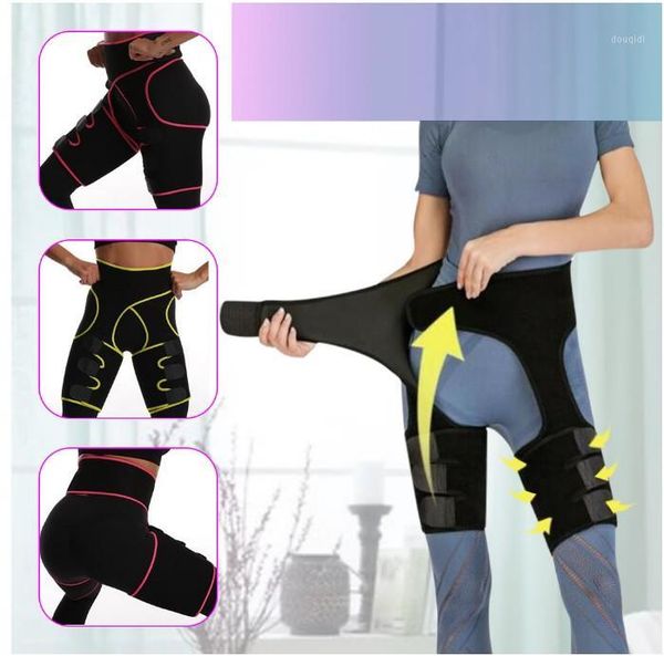 

waist support women girdle high shaper for high-waist sport trainer thigh bulifting support1, Black;gray