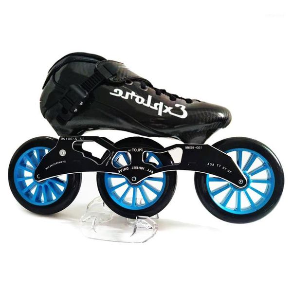 

isports speed inline skates carbon fiber competition skate 3*125mm street racing skating patines for kids sh561