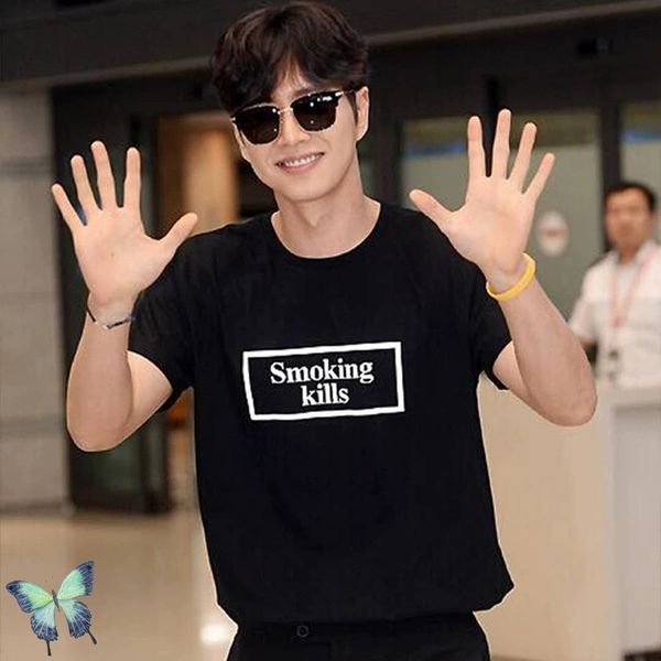 

2021 new #fr2 two summer shirts no smoking t shirt men women presidential stamp t-shirt cotton tees 5nvl, White;black