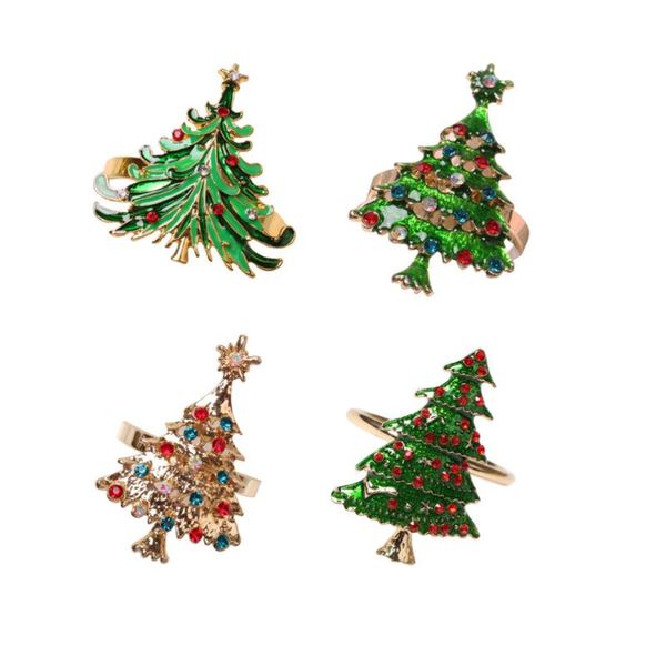 

napkin rings 4pcs party xmas tree wedding table adornment holder ornament