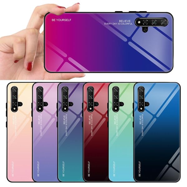 

tempered glass case for huawei honor 9 20 lite 10i 20i 10 view 20 gradient cover for honor 10 light 8x nova wmtisa yyysports