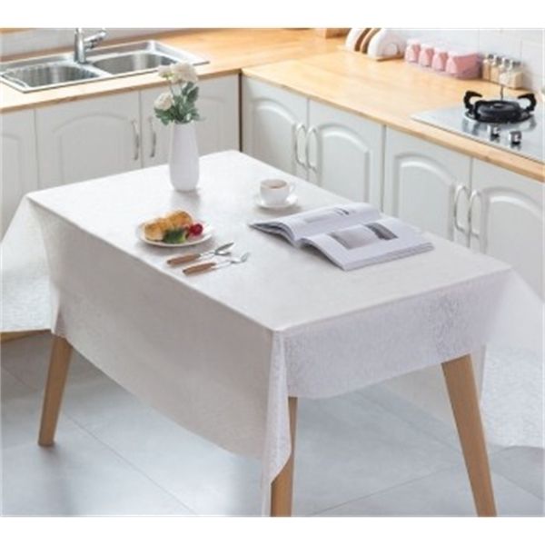

disposable plastic dinnerware white pink wedding birthday party table cover rectangle desk covers new year's tablecloth