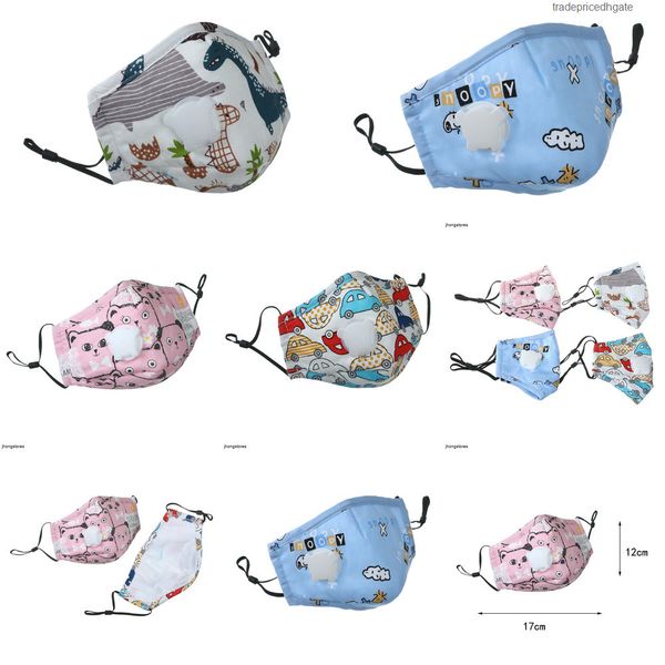 

with printed valve dust cartoon kids animal face mask washable mouth masks reusable m 7wm3