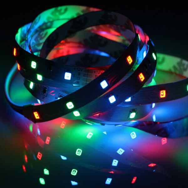 RGB-LED-Streifen 12 V, Lichtband 2835, wasserdicht, 1 – 5 m, 60 LED/M RGB-Streifen, 12 V, Klebeband, Diode, LED-Lampe, Neon, flexible TV-Hintergrundbeleuchtung