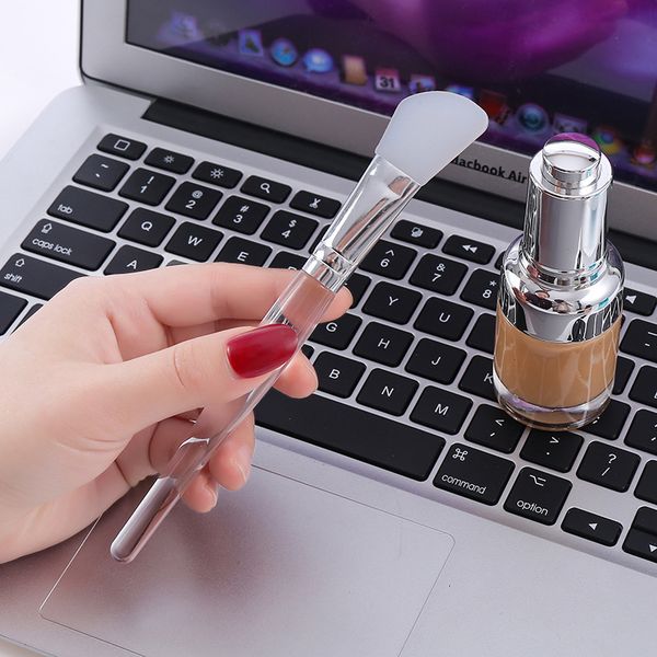 

transparent applicator handle brush silicone face for facials mud clay diy modeling mask body bb cream