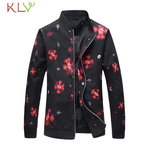 

men jacket print zipper baseball winter long sleeve jackets coat windbreaker chaqueta hombre plus size streetwear hip hop 19jul, Black;brown