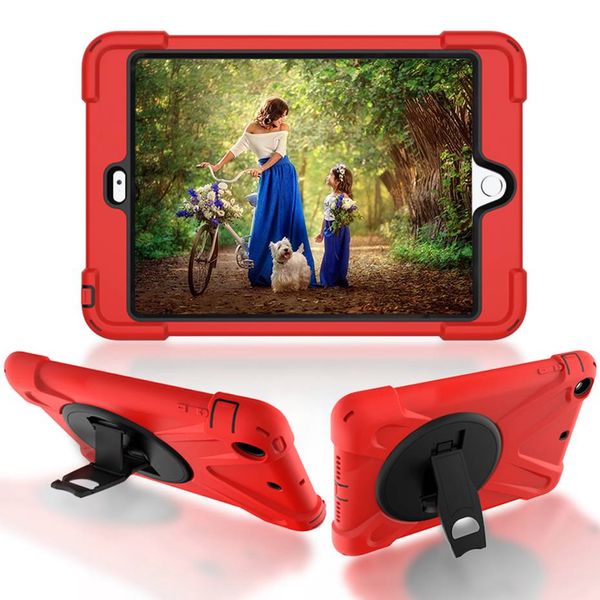 

case for ipad mini 1 2 3 hand-held shock proof full body cover handle stand sleeve for ipad mini case capa funda