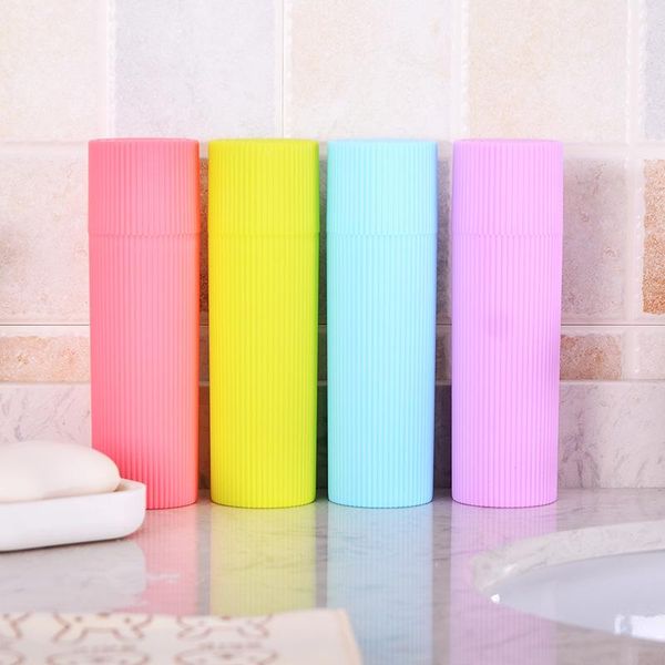 

1pcs portable travel toothbrush toothpaste storage box container plastic fashion eco friend toothbrush organizer case holders jllfbx
