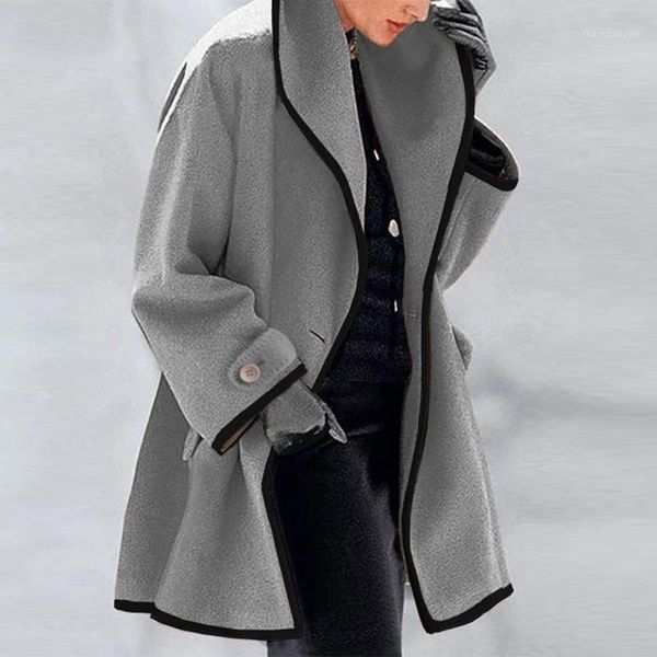 

women jackets solid coat female stand collar warm long cardigan office coat lady casual cardigan coats jacket womens1, Black;brown