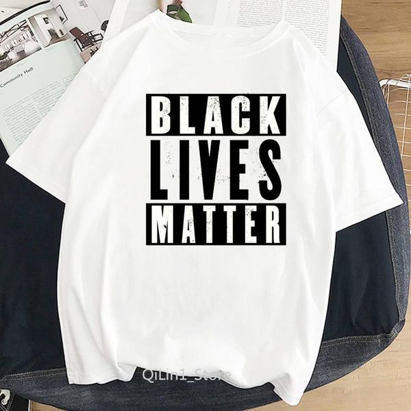 

письма черная жизнь mistion print t рубашка женщины blm tee tops activist движение одежда femme george flyed я не могу дышать футболки, White