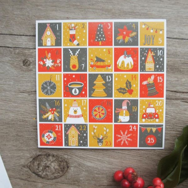 

50pcs mini christmas coming card calendar style scrapbooking party invitation cards 50pcs mini comfortable new arrival trendy sqcmnj