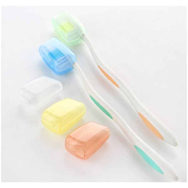 

5шт набор портативной пластиковой зубной щетки чехол для чехол на туризм походы кемпинга портативная кисть крышка рукав зубной щетки держате