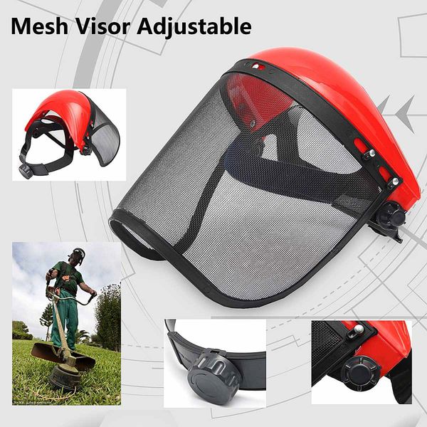 

1pcs new faces mask industrial work protective mesh screen faces shield clear safety workwear mask eye protection flip up visor