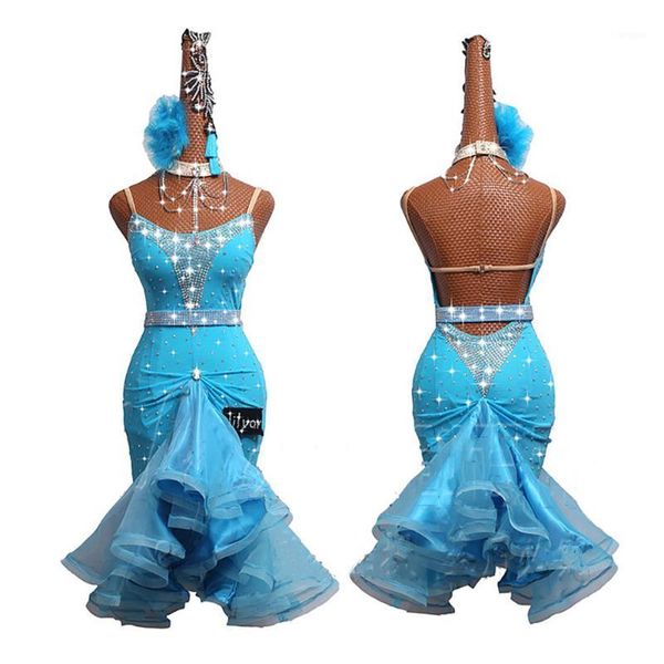 

latin dance competition costumes oriental dance suit latin costumes carnival #ld00881, Black;red