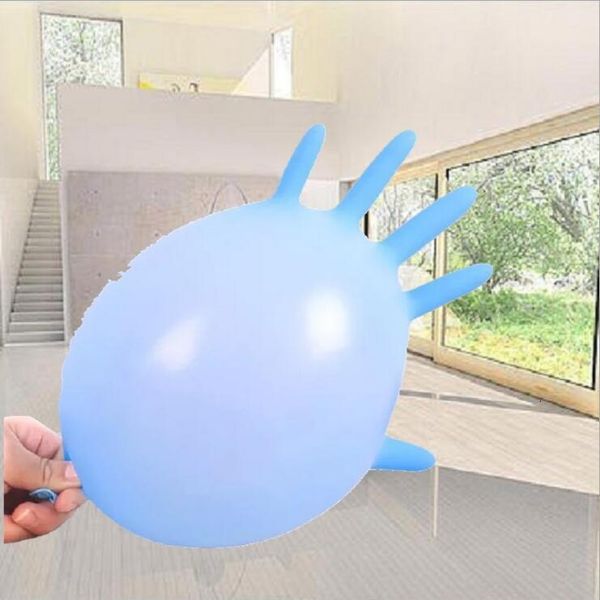 

latex disposable nitrile sky 5 kinds blue of specifications optional anti-skid anti-acid gloves a grade ing