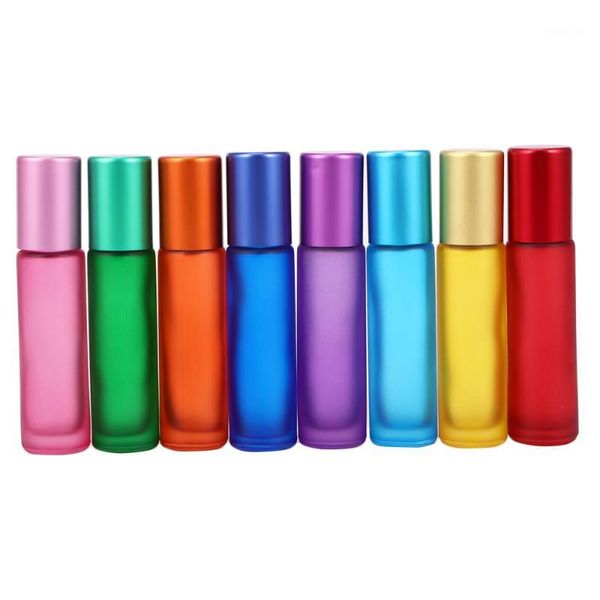

storage bottles & jars 8pcs empty roll-on bottle glass steel beads cosmetic subpacking small for daily use (10ml)1