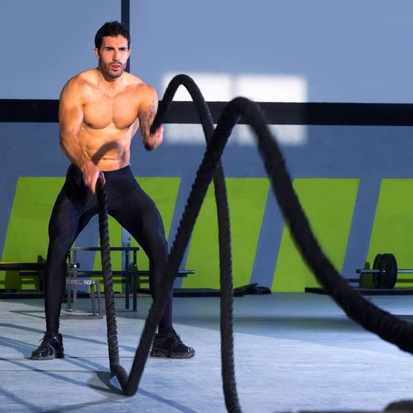 

jump ropes battle rope fat burning training skipping strength fitness aggravated fighting movement