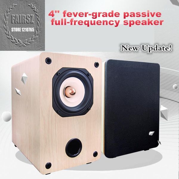 

bookshelf speakers upgraded version 4 inch passive full-frequency good speaker human voice three-stage balance 2pcs1