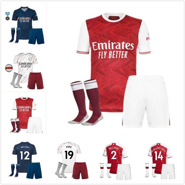 

kit arsen soccer jersey 20 21 pepe nicolas ceballos henry guendouzi sokratis maitland-niles tierney 2020 2021 football shirt kids kit, Black